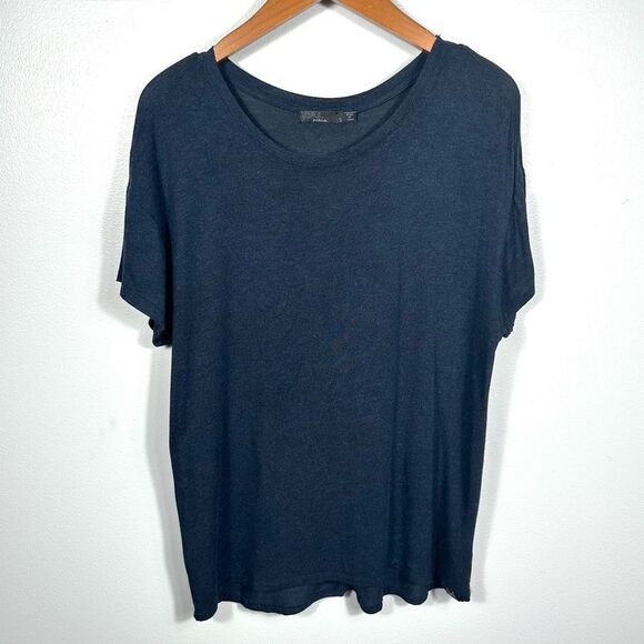 prAna Women's Navy Foundation Slouch Top Size Small Casual Athleisure Outdoor - Picture 1 of 13